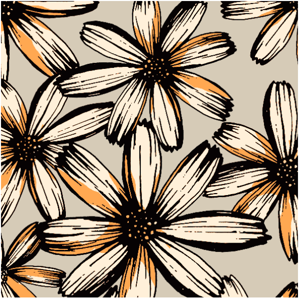 Fabric 30766 | Creamy Flowers