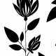 Fabric 30821 | czarna lilia (symmetree art)
