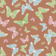 Fabric 3207 | butterflies, brown