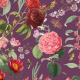 Fabric 30859 | Bujny Ogród - Fioletowe Tło