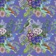 Fabric 30892 | Turkusowe Ptaki Veri Peri