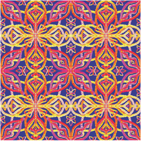 Tkanina 30942 | KWIATY NEON 27