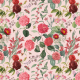 Fabric 30948 | Bujny Ogród - Różowe Tło 