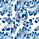Fabric 31008 | floral indygo (symmetree art)