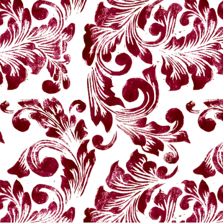Tkanina 31009 | floral malina (symmetree art)