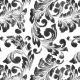 Fabric 31010 | floral szary (symmetree art)