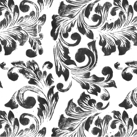 Tkanina 31010 | floral szary (symmetree art)