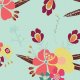 Tkanina 3225 | corsage, blue