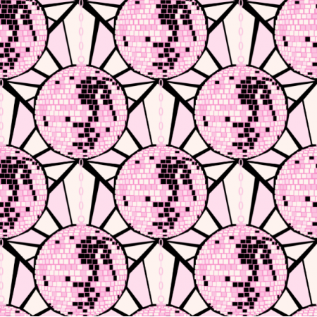 31134 | Mirror disco balls in pink and black