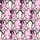 Fabric 31134 | Mirror disco balls in pink and black