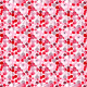 Tkanina 31135 | watercolor dots and hearts in pink and red