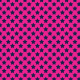 Tkanina 31352 | Navy blue stars on hot pink