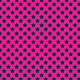 Tkanina 31352 | Navy blue stars on hot pink