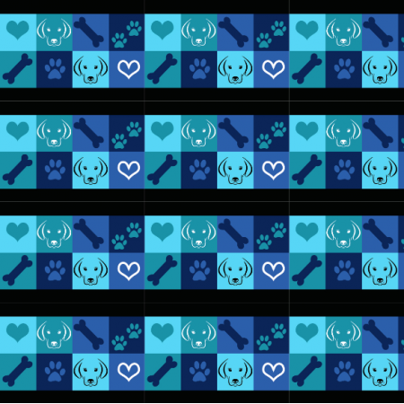 31376 | Doggie pattern blue