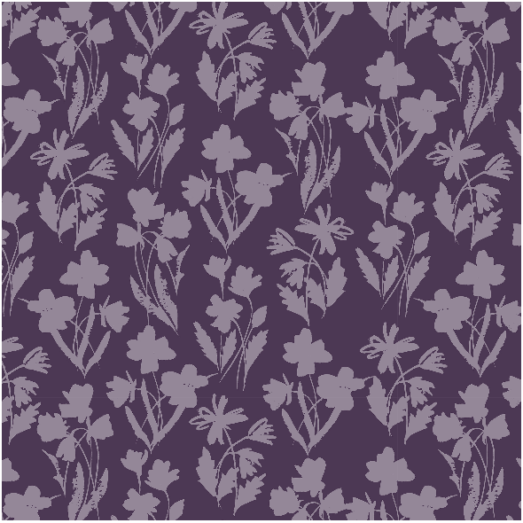 Fabric 31511 | łąka fioletowa mała