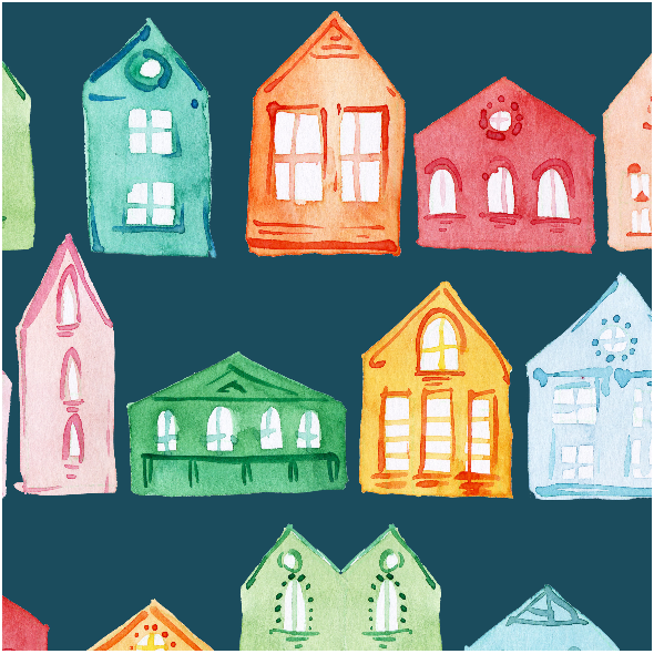 Fabric 31692 | domki 2