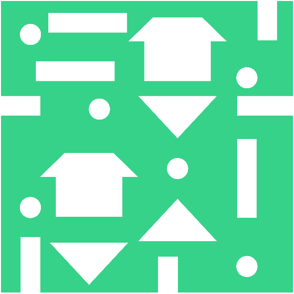 Tkanina 31698 | blocks on green0