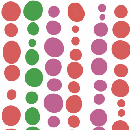 Tkanina 31741 | Kolorowa polka dot, kropki