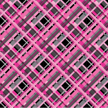 Fabric 31773 | Pink, Black and Grey kratka