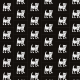 Tkanina 31973 | Little cat white balck patern