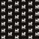 Tkanina 31973 | Little cat white balck patern