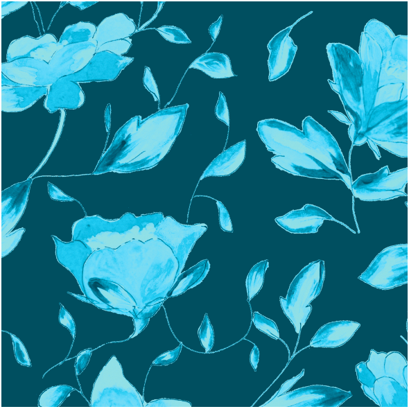 Fabric 32115 | Painted flowers - series 5 