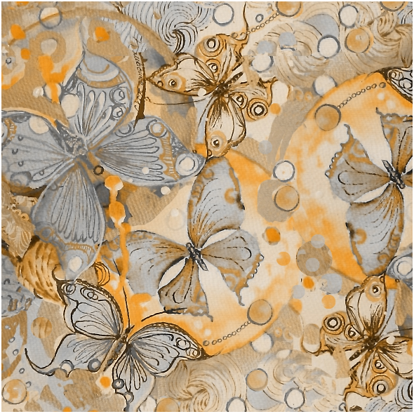 Fabric 32152 | motyl w kropkach