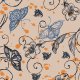 Tkanina 32273 | motyl i kwiat4
