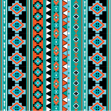 Fabric 32432 | Aztek turkus