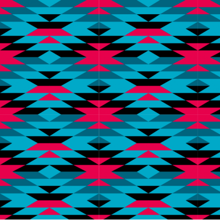 32458 | Tribal red blue