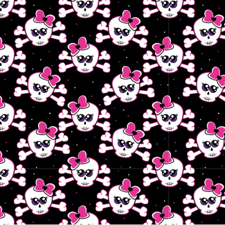 Fabric 32475 | Cute skulls