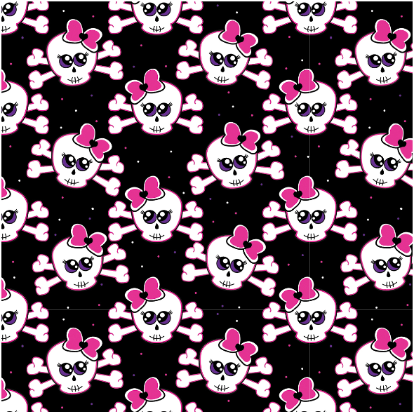 Tkanina 32475 | Cute skulls