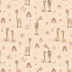 Tkanina 32621 | żyrafy - beżowy