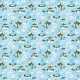Fabric 32623 | Śpiące żabki - niebieski