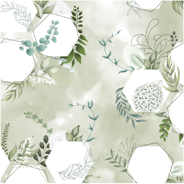 Fabric 32629 | Floral - jasny