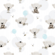 Fabric 32633 | Teddy - Biały