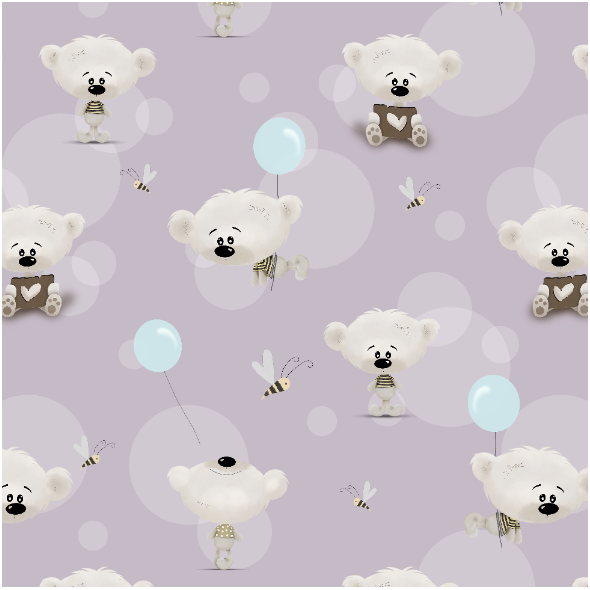 Fabric 32635 | Teddy - różowy
