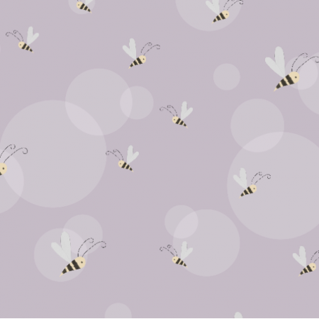 Tkanina 32636 | Pszczółki - różowy