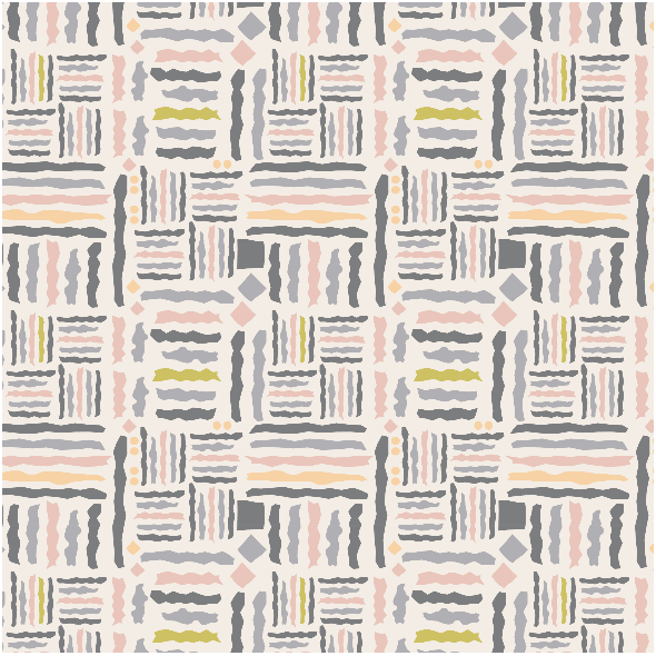 Fabric 3401 | tribal, light