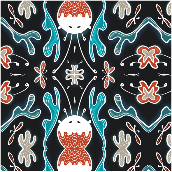 Tkanina 32836 | Black sea meadow