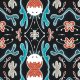Fabric 32836 | Black sea meadow