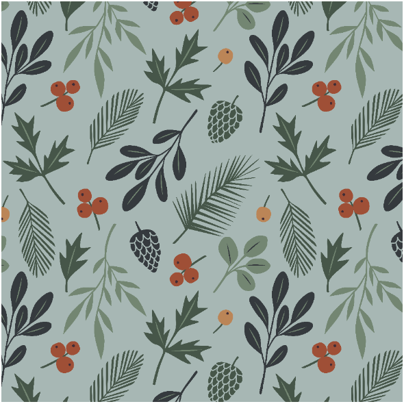 Tkanina 32874 | zimowy las