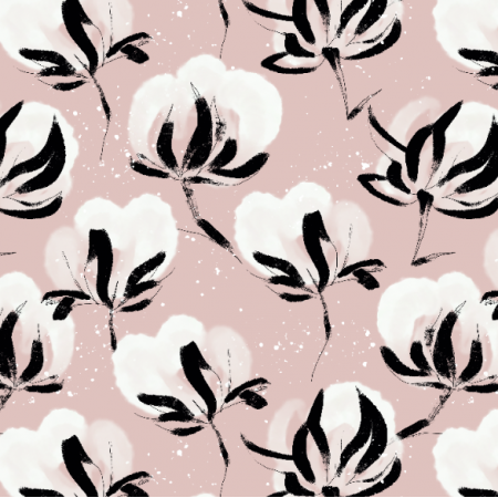 Fabric 32876 | bawełniane kwiaty