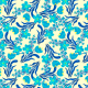 Tkanina 33016 | Foreget me not flowers niezapominajki