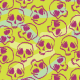 Tkanina 33070 | czaszki halloween skulls in acid colors