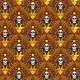 Fabric 33154 | gothic halloween skuls czaszki memento mori orange yellow white brown