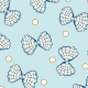 Fabric 33161 | muszle i perły seashells and pearls on blue