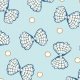 Tkanina 33161 | muszle i perły seashells and pearls on blue