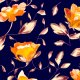 Tkanina 33235 | Painted flowers - series 3