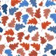 Fabric 33380 | Liście_białe tło